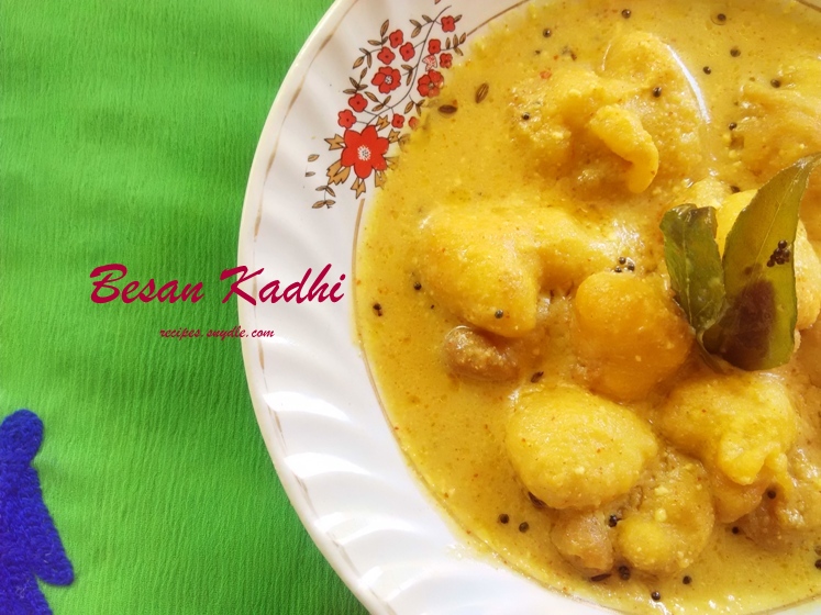 simple and easy besan ki kadhi recipe