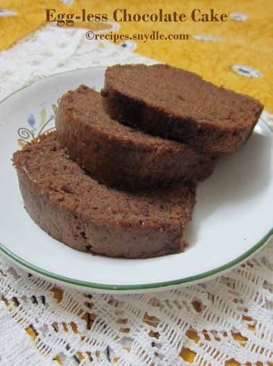 eggless chcolate cake in microwave