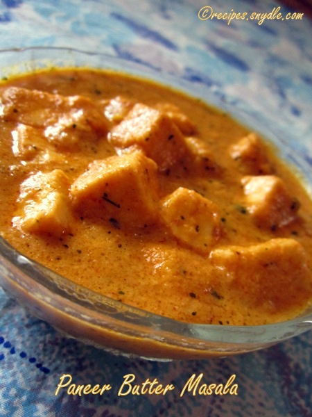 how to make paneer butter masala