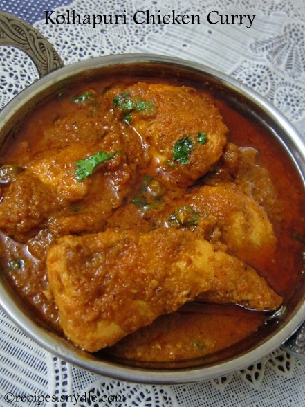 kolhapuri chicken curry recipe