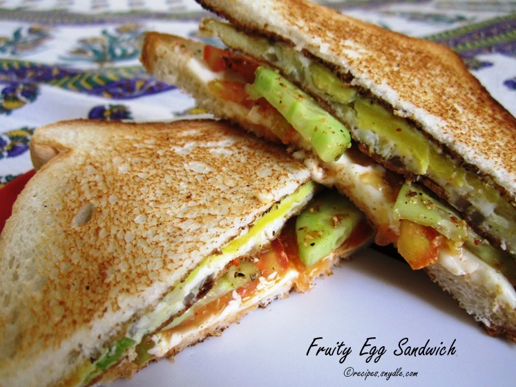 Fruity Egg Sandwich Recipe