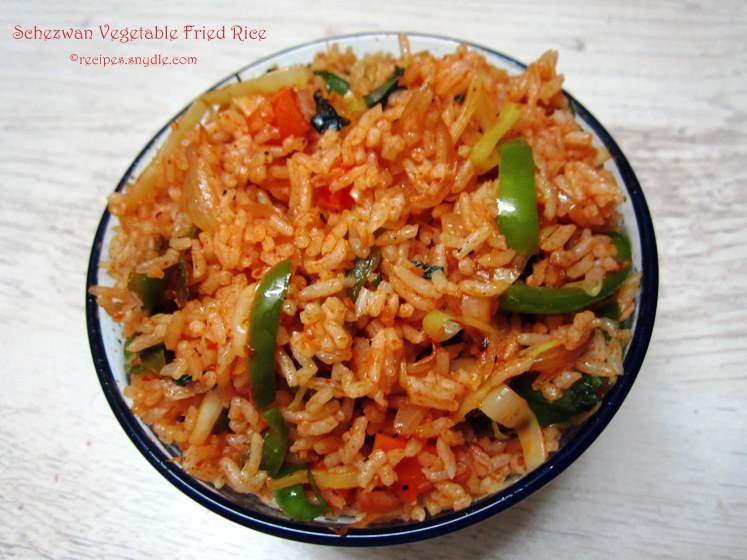 Schezwan Vegetable Fried Rice Recipe