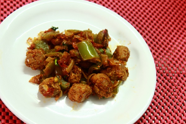 kadai-soya-chunks