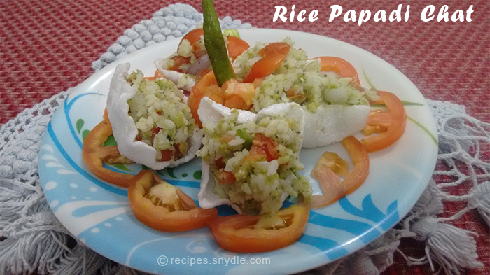 Rice Papadi Chat Recipe