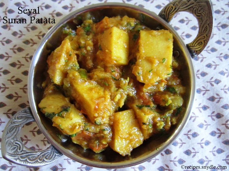 Seyal Suran Patata Recipe