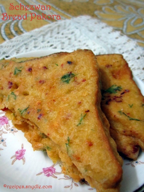 Schezwan Bread Pakora Recipe – Yummy Recipes