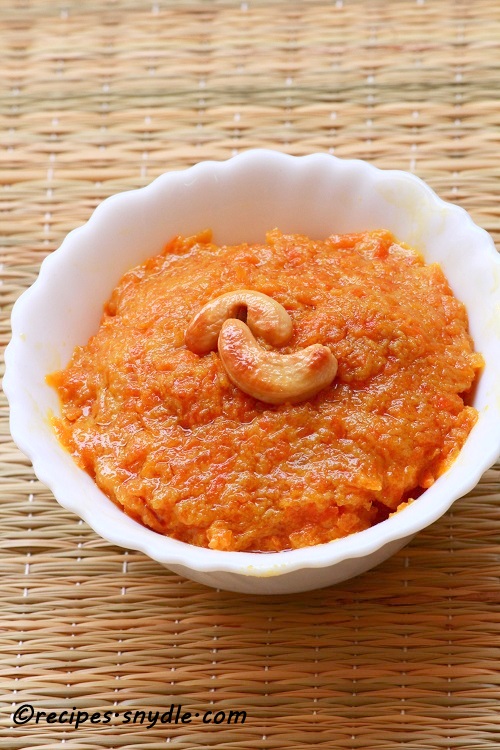 Carrot halwa recipe