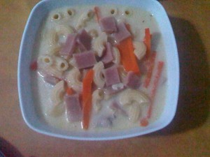 chicken macaroni soup (2)