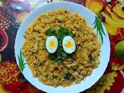 Egg Masala Rice ( Mutta Masala Chorru )