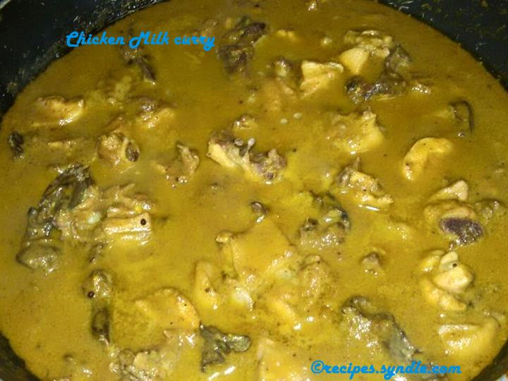 CHICKEN MILK CURRY (CHICKEN KORMA)