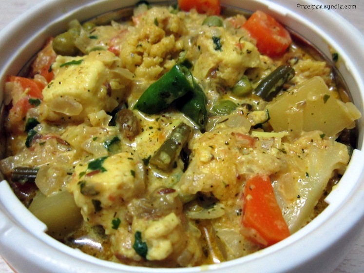 Vegetable Malai Korma Recipe