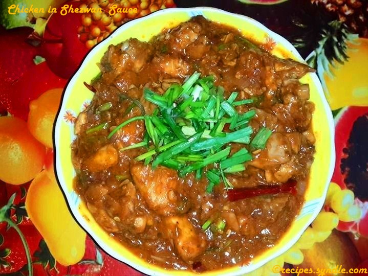 Chicken in Schezwan Sauce/ Restaurant Style