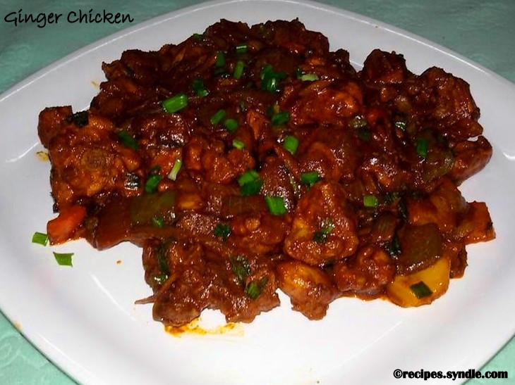 Ginger Chicken Indo-Chinese Style Recipe - Yummy Recipes