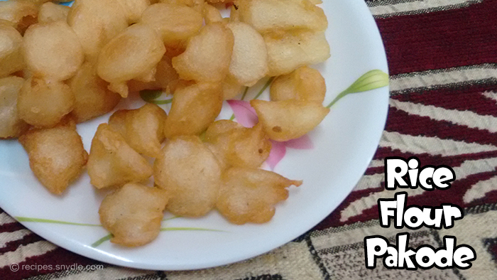 Rice Flour Pakode Recipe