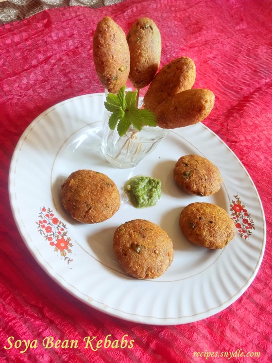 Soya Bean Kebab Recipe.