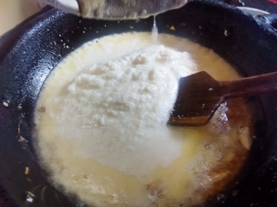 caramel sooji halwa