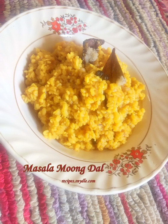 Masala Moong Dal Recipe.