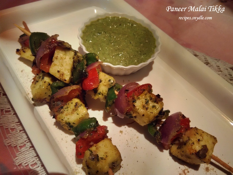 Paneer Malai Tikka Recipe