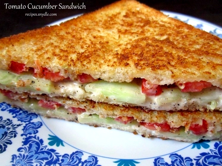 Tomato And Cucumber Sandwich Recipe Yummy Recipes 