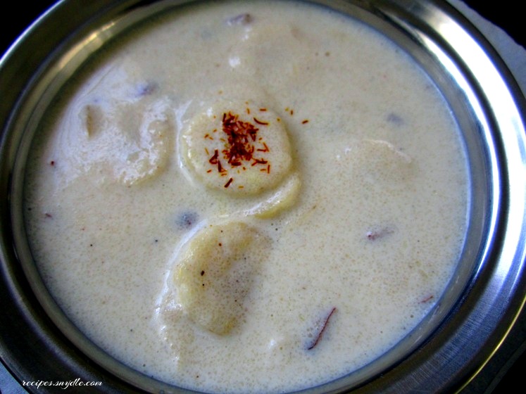 Semolina and Banana Porridge Recipe / Rava Kheer Recipe