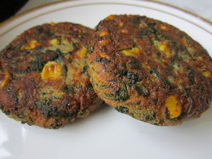 Image result for corn palak tikki