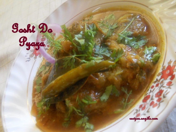 Gosht do Pyaza Recipe/ Gosht Dopiaza Recipe/Mutton Do Pyaza Recipe.