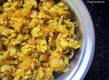 Scrambled Eggs with Cabbage Recipe  Bandh Gobi and Anda Bhurji