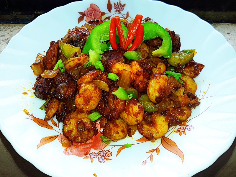 Dry Chilli Prawns (Dry Chilli Shrimp) – Yummy Recipes