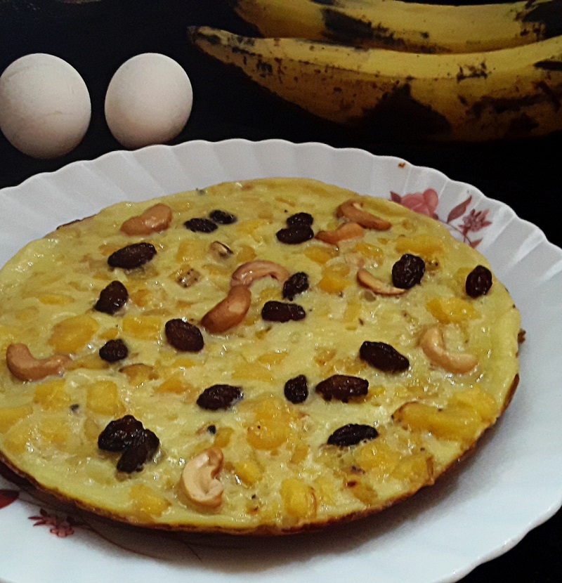 Banana egg cake girki daga Khulsum Kichin And More - Cookpad