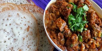 Appam With Curry / Kerala Style Appam With Beef Curry Recipe Appam With Curry / Kerala Style Appam With Beef Curry Recipe
