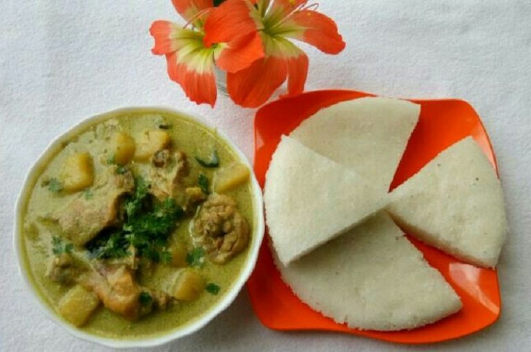 Vattayappam and Chicken Stew Kerala style Vattayappam and Chicken