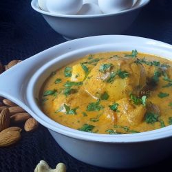 Egg curry in Almond and Cashew Gravy