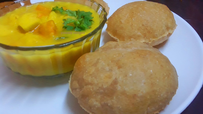 poori bhaji recipe
