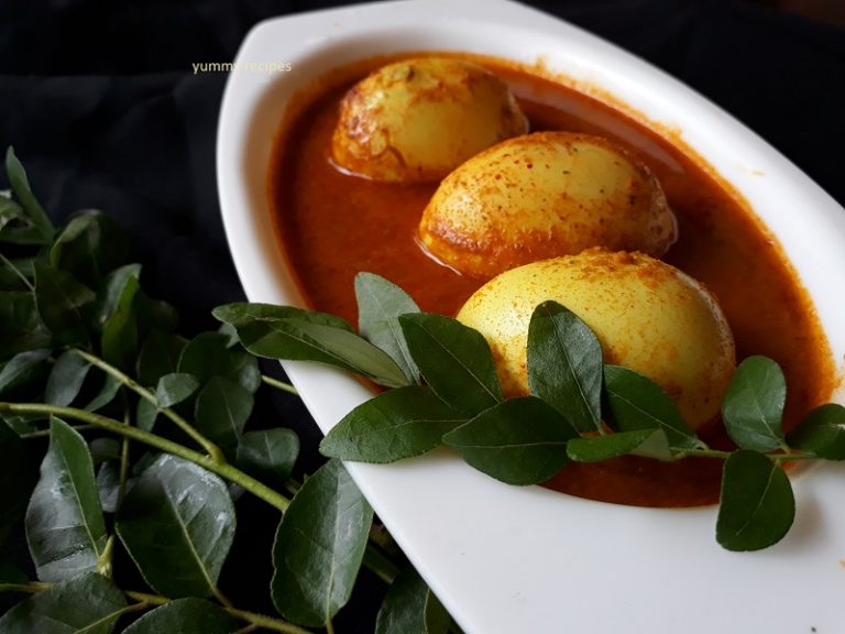 Curry leaves flavored egg curry Yummy Recipes