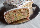 Multi color vanilla loaf cake